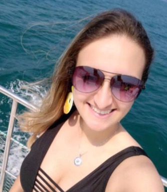 Luana super satisfeita com o pilates em Alphaville